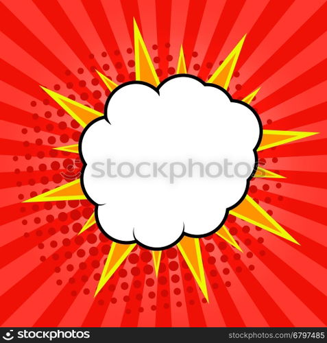 Comic speech bubble, comic background