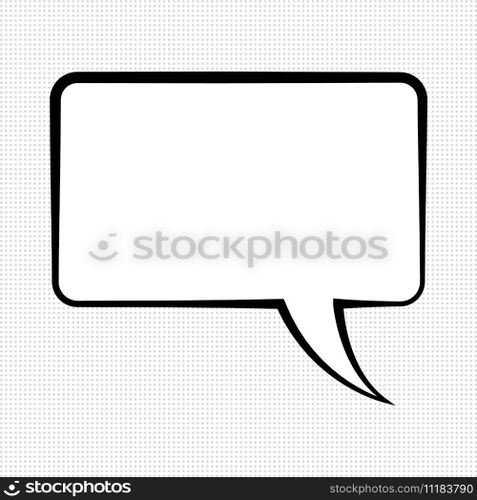 Comic speech bubble vector image