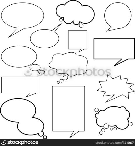Comic speech bubbles