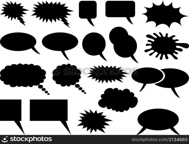 Comic speech bubbles