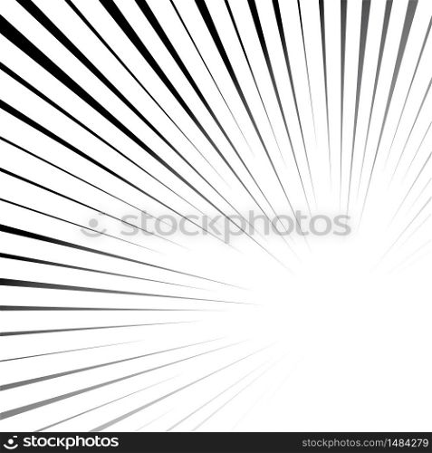Comic style background halftone speed line power vector design
