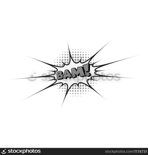 Comic Text, Pop Art style.Cartoon sound effect illustration