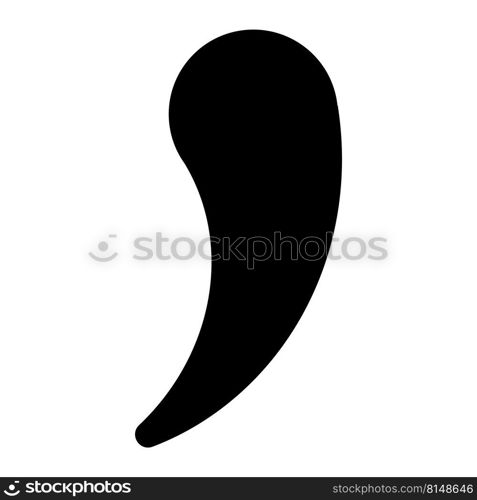 comma symbol icon vector illustration design