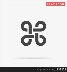 Command flat vector icon. Hand drawn style design illustrations.. Command flat vector icon. Hand drawn style design illustrations