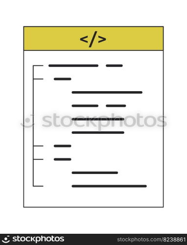 Command-line interface linear flat duo color vector icon. Computing. Editable thin line duotone element on white. Simple lineart cartoon style spot illustration for web graphic design and animation. Command-line interface linear flat duo color vector icon