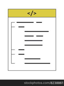 Command-line interface linear flat duo color vector icon. Computing. Editable thin line duotone element on white. Simple lineart cartoon style spot illustration for web graphic design and animation. Command-line interface linear flat duo color vector icon