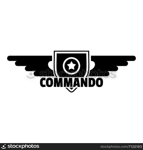 Commando star logo. Simple illustration of commando star vector logo for web design isolated on white background. Commando star logo, simple style