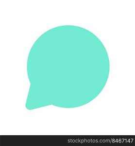 Comment flat color ui icon. Reply to social media post. Send message. Respond to chat. Conversation. Simple filled element for mobile app. Colorful solid pictogram. Vector isolated RGB illustration. Comment flat color ui icon