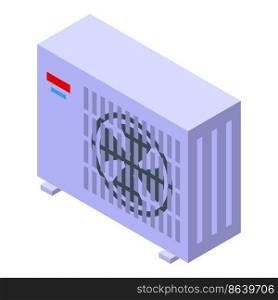 Commercial air conditioner icon isometric vector. Repair home. Cold fix. Commercial air conditioner icon isometric vector. Repair home
