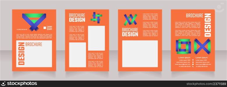 Commercial consulting blank brochure design. Template set with copy space for text. Premade corporate reports collection. Editable 4 paper pages. Teco Light, Semibold, Arial Regular fonts used. Commercial consulting blank brochure design