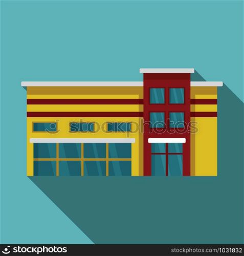 Commercial mall icon. Flat illustration of commercial mall vector icon for web design. Commercial mall icon, flat style