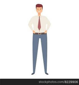 Commercial manager icon cartoon vector. Business office. Money data. Commercial manager icon cartoon vector. Business office