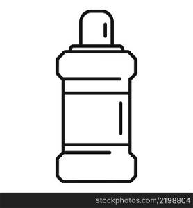 Commercial mouthwash icon outline vector. Clean product. Tooth care. Commercial mouthwash icon outline vector. Clean product
