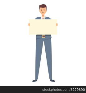 Commercial plan manager icon cartoon vector. Business director. Office marketing. Commercial plan manager icon cartoon vector. Business director