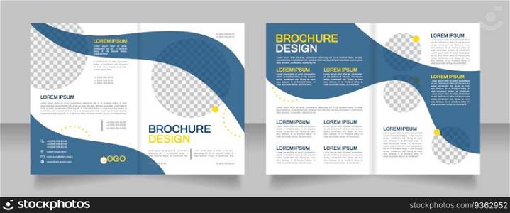 Commercial property for sale blank brochure design. Template set with copy space for text. Premade corporate reports collection. Editable 4 paper pages. Arial, Archivo-Regular fonts used. Commercial property for sale blank brochure design