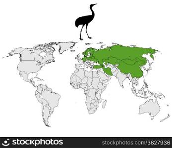Common Crane breeding grounds