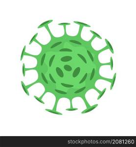 common human virus COVID close up for design coronavirus medical banner or poster isolated on white background
