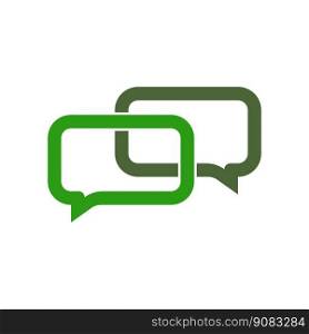 Communication chat logo vector illustration