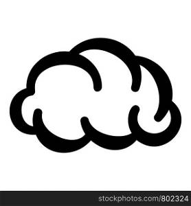 Communication cloud icon. Simple illustration of communication cloud vector icon for web. Communication cloud icon, simple black style