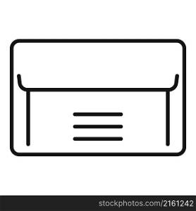 Communication envelope icon outline vector. Mail paper. Send post. Communication envelope icon outline vector. Mail paper