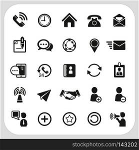 Communication icons set, EPS10, Don't use transparency.