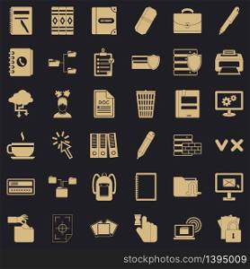 Communication icons set. Simple style of 36 communication vector icons for web for any design. Communication icons set, simle style