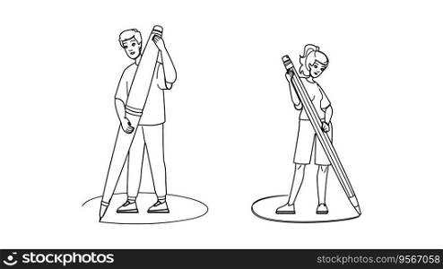 communication perslonal boundaries vector. person personal, social boundary, psychology distance communication perslonal boundaries character. people black line illustration. communication perslonal boundaries vector