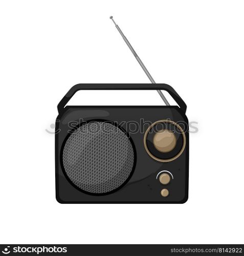 communication radio music cartoon. communication radio music sign. isolated symbol vector illustration. communication radio music cartoon vector illustration