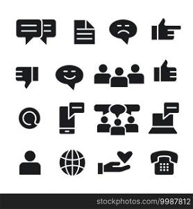 communication social media icons