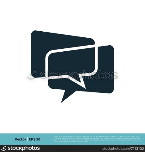 Communication Speech Bubble Icon Vector Logo Template Illustration Design. Vector EPS 10.