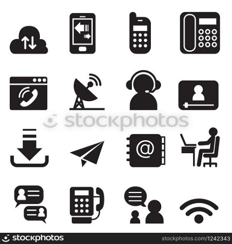 Communication Technology icons set 2