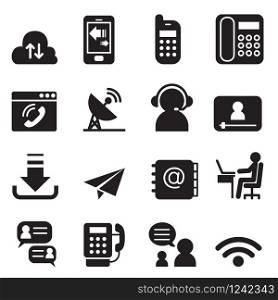 Communication Technology icons set 2