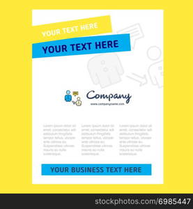 Communication Title Page Design for Company profile ,annual report, presentations, leaflet, Brochure Vector Background