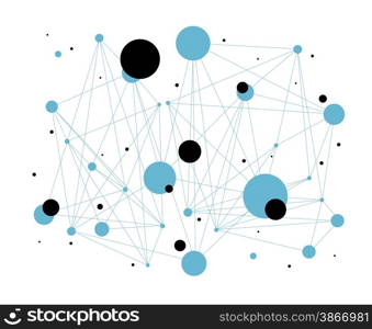 Communications Abstract Blue Background
