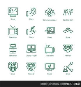 Communications icons Royalty Free Vector Image