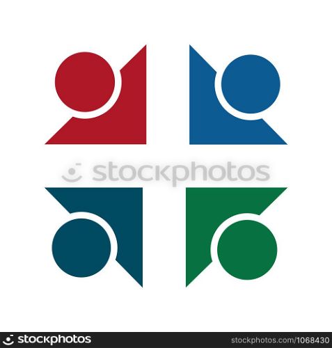 Community and People church logo. Calvary cross church logo.