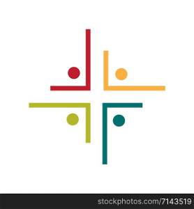 Community and People church logo. Calvary cross church logo.