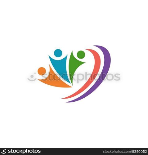 Community Care Logo design illustration template vector