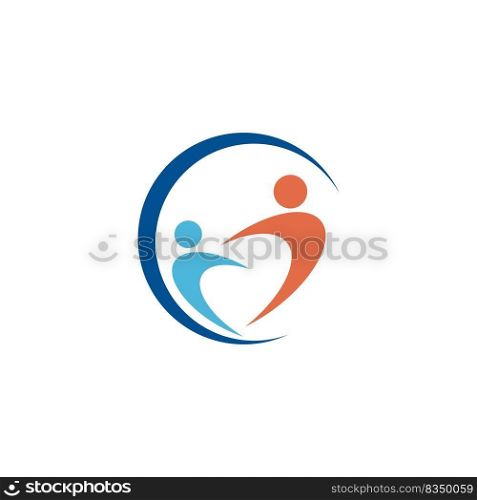 Community Care Logo design illustration template vector