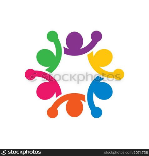 Community care logo images design illustration