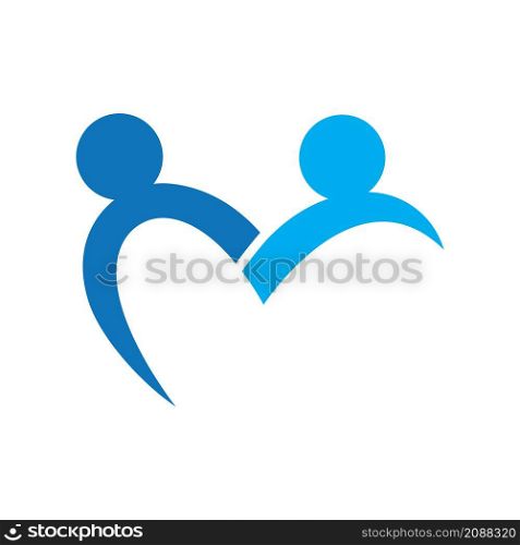 Community care logo images design illustration