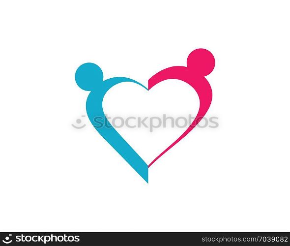 community care Logo template vector icon . Community, network and social icon design template.