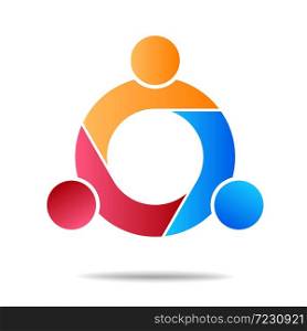 Community design inspiration vector template, Social relationship and icon, Adoption care logo concept, Icon symbol