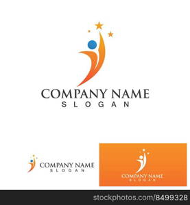 Community group logo, network and social icon vector