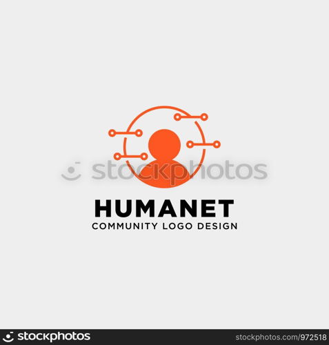 community human logo template vector illustration icon element isolated - vector. community human logo template vector illustration icon element isolated