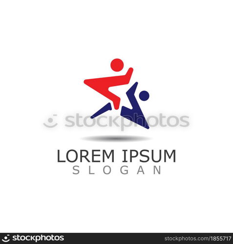 Community Logo design vector template. Teamwork Design inspiration