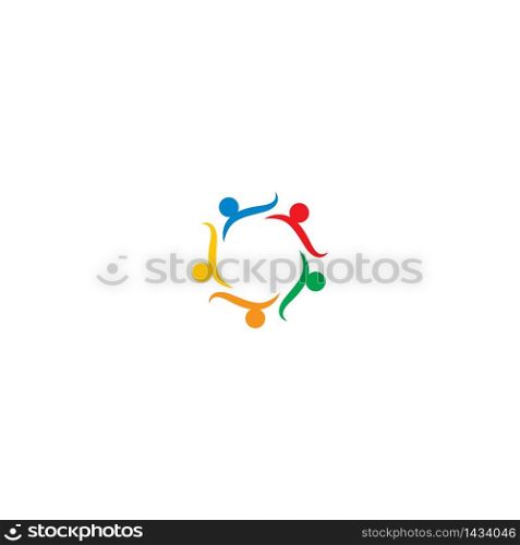Community logo icon colorful illustration