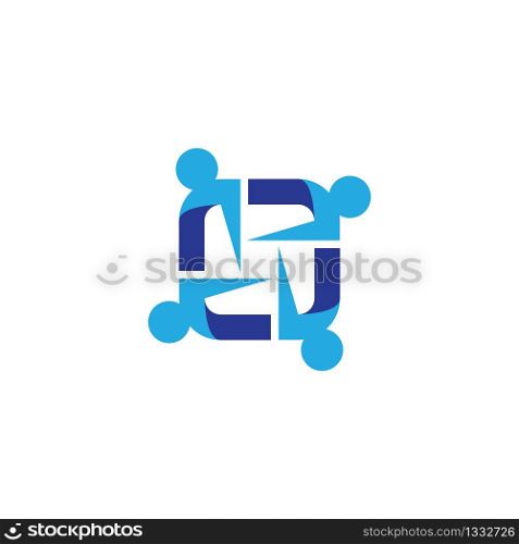 Community logo template vector icon illustration design