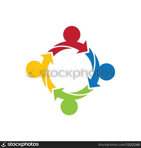 Community logo vector icon illustration
