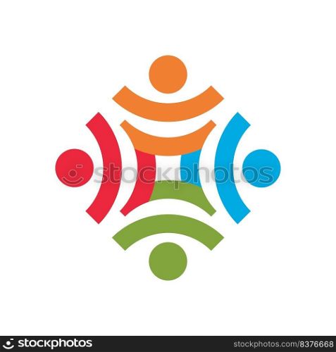 Community, network and social logo design